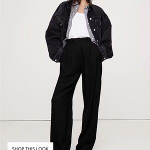 Banana Republic Black Wide Leg Pants